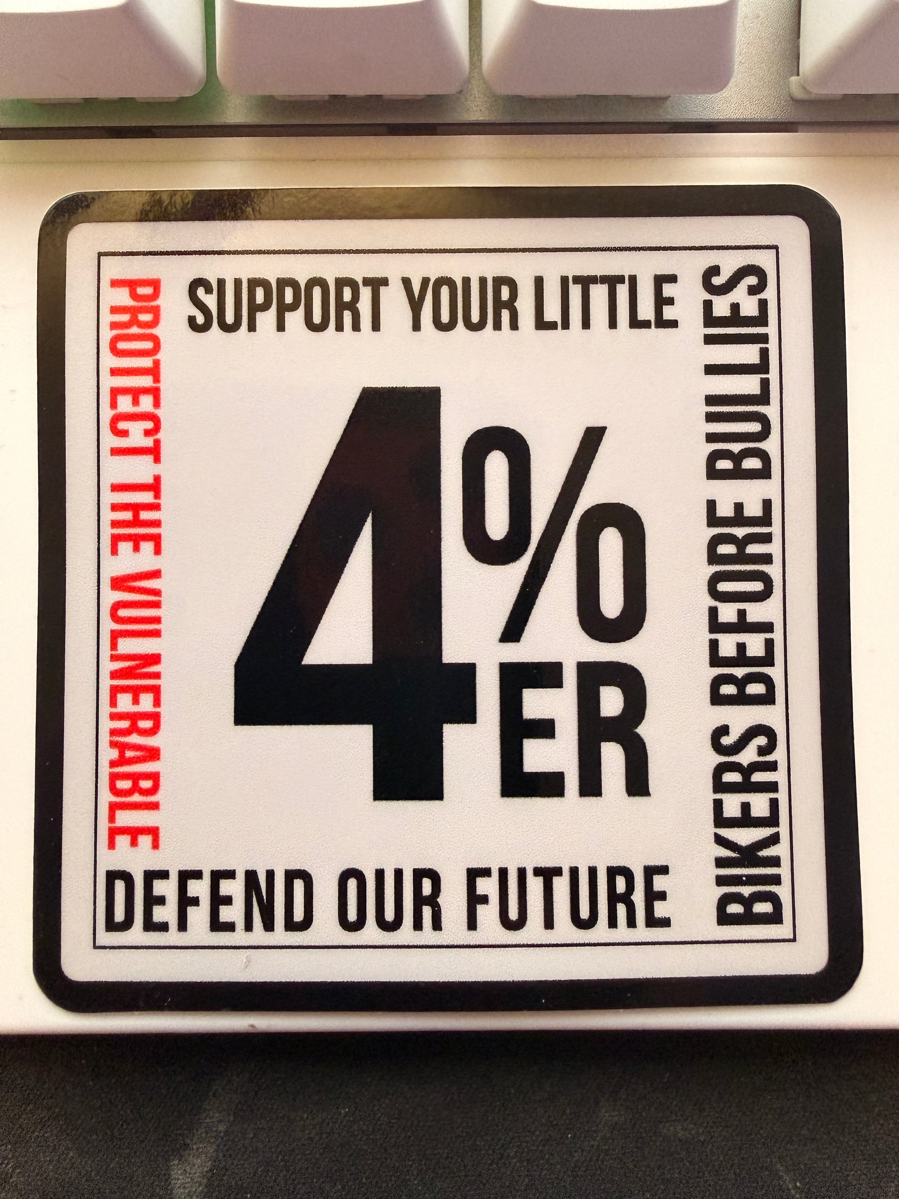 The Official 4%er Sticker